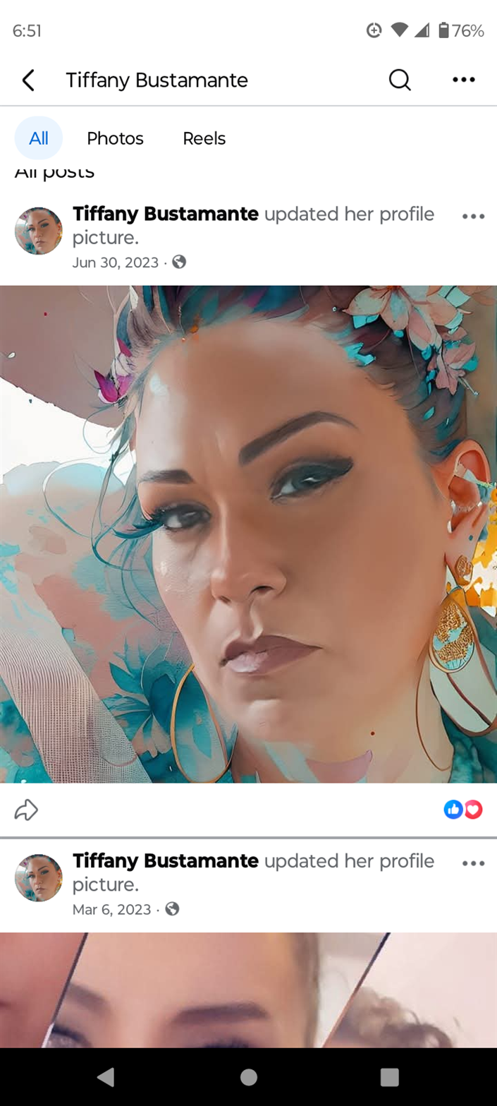 Tiffany Bustamante facebook page